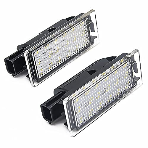 Meimeier Lampada LED per Targa di Licenza per Clio/Espace/Kadjar/Laguna/Master/Megane/Trafic/Twingo/Wind