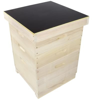 Dadant US Beute 12er aus Massivholz für Imker Bienen, inkl. Rähmchen (30x)