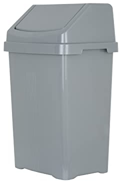 Wham Casa 25L Swing Bin (Silver)