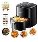 ProSCENIC T22 - Freidora sin aceite - Freidora de aire 5L - Pantalla LED táctil - 11 programas - App Control - 1500 W - 100 recetas