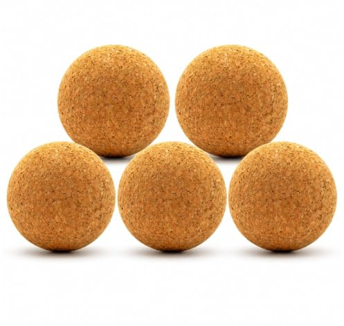 5 x Wein Korkkugel 9 cm – Weinkorken Kugelstopfen aus Presskork