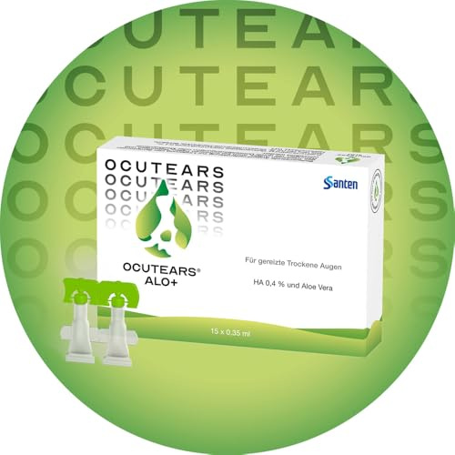 OCUTEARS Alo+ Augentropfen bei sensiblen Trockenen Augen mit Hyaluronsäure und Aloe vera, 15 x 0,35 ml Lösung