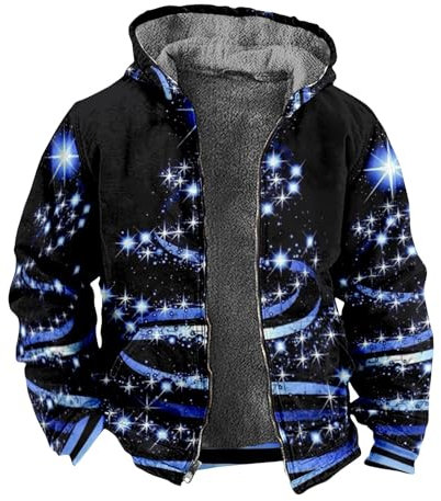 KONG JIMFAN Puffer Jacke Herren Langarmshirts Motorradbekleidung College Jacken Männer Herbstjacken Herren Winterjacke Herren Netzshirt Herren Hemd Jacke Winter Arbeitsjacke(Multicolor,XL)