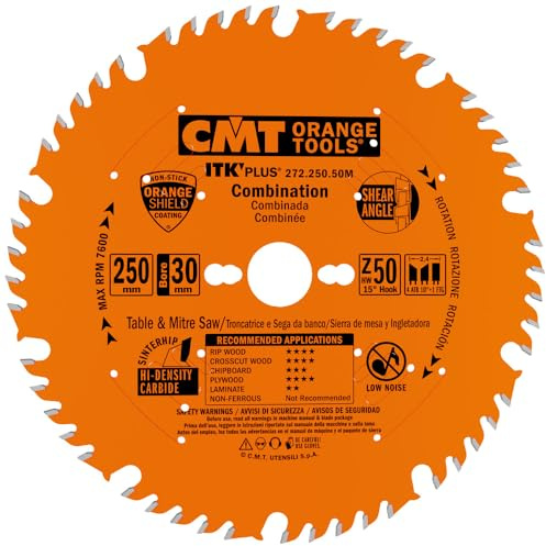 CMT ORANGE TOOLS 272.250.50M - KREISSÄGEBLATT (ULTRA-ITK) 250x2.4/1.6x30 Z=50 FTG+4ATB+S