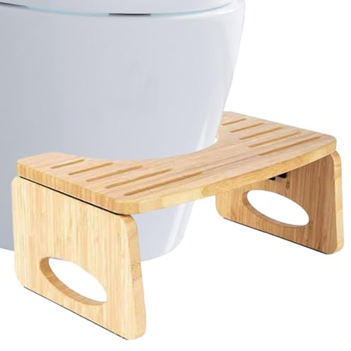 Sghtil Toilettenhocker faltbar aus | Physiologischer Hocker aus | Fußstütze klappbar für WC | Tritthocker gegen