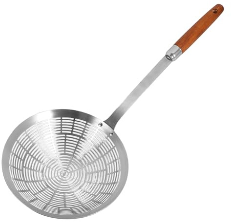 PRETYZOOM Scald Colander Spoon Large Sieve Strainer Multi-Purpose Kitchen Utensil