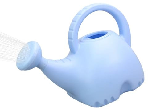Regadera de elefante de 1,5 L, regadera de animales, bonita regadera al aire libre, regadera de plantas con diseño de elefante, regadera reciclada para jardinería con boquilla extraíble para plantas