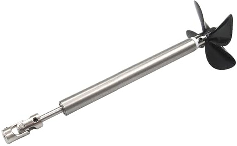 Eje De Barco Modelo RC Conjunto De Eje De Transmisión Impermeable De Acero Inoxidable De 4 Mm con Junta Universal Y Hélice De 55 Mm For Pesca Y Barcos Modelo(L20/15CM,4.00mm)