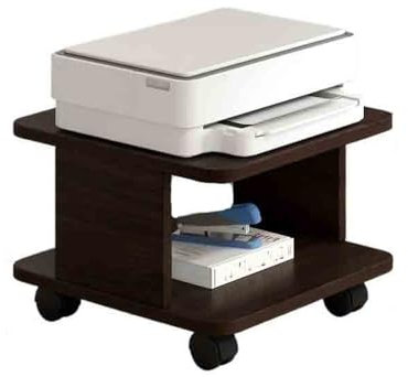 CJHFR472SG Druckerständer Computertisch, Druckerregal, vom Boden bis zur Decke, Abnehmbarer Druckerschrank, Platzierungsschreibtisch, seitlicher, mehrstufiger Ständer Druckertisch(Schwarz)