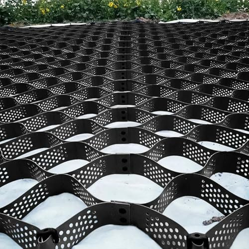 Geocelda Geo Grid Rejilla Para El Suelo De Polietileno, Rejilla De Suelo De Alta Resistencia Para Jardín, Garaje, Camino Y Entrada De Vehículos Ligeros, 2 Pulgadas De Espesor ( Color : WxH , Size : 5x