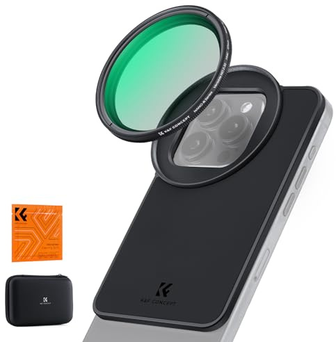 K&F CONCEPT Magnetic 67mm Variable ND2-32 Phone Filter with Mount Adapter