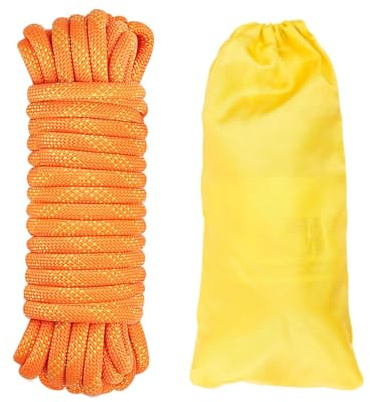 Gangying Corde d'escalade de 12 mm Corde Statique de 10m pour Sauvetage en Hauteur Bateau Parachute Randonnée Extérieur Alpinisme Sport Camping Grande Capacité de charge et Résistance à l'usure