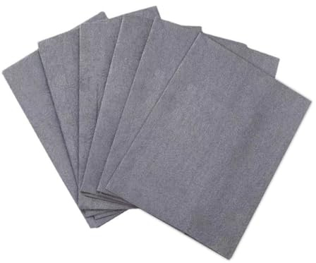 PERSENTU 6 Pcs Thickened Magic Cleaning Cloth, Reuseable Streak Free Magic Fiber Microfiber Cleaning Cloth, Glass Cloths for Windows for Dust Cloths, Cars, Windows, Glass, Bathroom (30 X 30 cm)