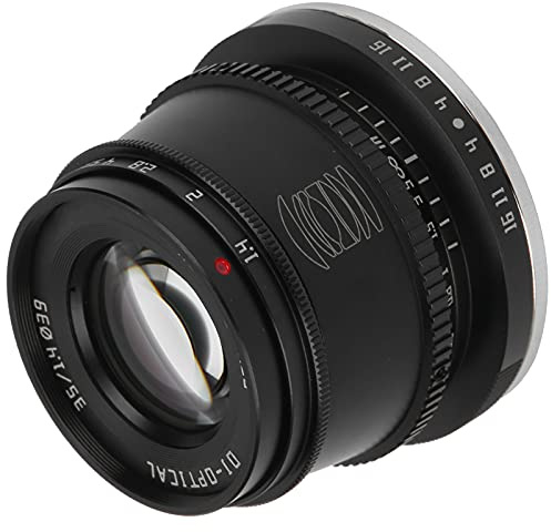 KIMISS 35mm F1.4 Obiettivo a Focale Fissa Manuale APS - C Grande Apertura Ritratto per - Attacco M M3 M5 M6 II M10 M100 M50 Fotocamera Alluminio Aeronautico 56x44mm