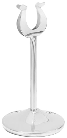 Sewroro Portatarjetas de Mesa Acero Inoxidable Forma U Soporte Compacto para Menús y Números de Mesa Base Estable para Eventos como Bodas Cumpleaños y Banquetes