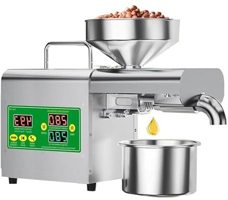 Macchina automatica della pressa dell'olio per la casa, macchina elettrica dell'olio per vari semi, funzione di stampa calda e fredda, 220V