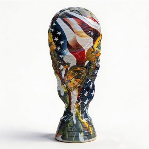 JHRFU 2026 Fußball Champions Pokal League Cup Replika Exklusive Lackierung Heimdekoration Fanartikel Geschenkidee,21cm/8.3inch