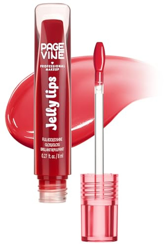 BUTBU Lip Gloss, High-Shine Glassy Finish Lipgloss, Long Lasting and Moisturizing Lip Stain, Hydrating High Ppigmented Lips Care, Color Changing Glitter No-Sticky Lips Gloss for Girls Women (14#)