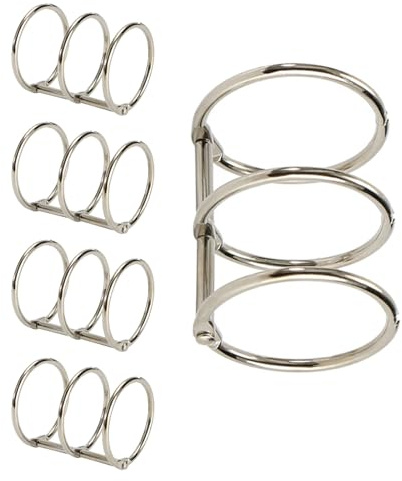 5 Stück Metall Binderringe zum Buchbinden, 20/30 mm, praktischer Buch, Schul und Bürobedarf zum von Fotoalben