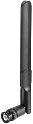 sourcing map WiFi antenn 8dBi SMA/RP-SMA/BNC/N-kontakt 2,4/5,8 GHz Omni kompatibel Bluetooth svart BNC-kontakt
