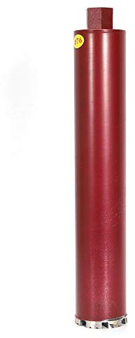 Jintaihua Couronne de forage diamantée 63-112 mm humide et sec pour carotteuse Longueur 450 mm béton acier (112 mm)