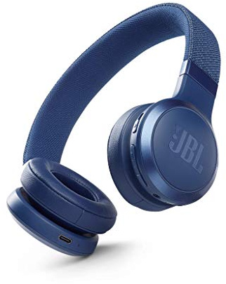 JBL Live 460NC – Casque audio supra-auriculaire sans fil – Écouteurs Bluetooth avec réduction de bruit et commande pour appels – Autonomie jusqu'à 50 heures – Bleu