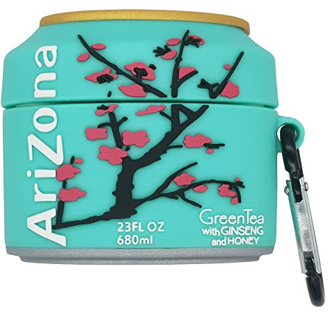 Moydolo Kompatibel mit Airpods 3 Generation 2021, niedliches 3D Silikon Cartoon Grün Pflaume Schutzhülle für Kinder, Jugendliche, Frauen, 3rd Gen Case Cover – Arizona