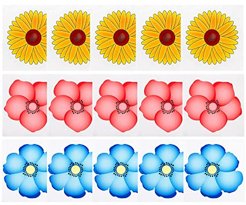 30Pcs Fly Killer Stickers Sunflower, Fruit Fly Trap Catcher Indoor, Fly Paper Traps Indoor For Home Use No Odors No Harm