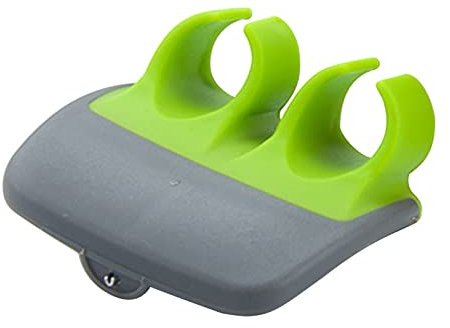 Silicone Finger Grips Peeler, Palm Peeler, Finger Potato Peeler, Ergonomically Designed Kitchen Gadgets, Peeling Tools with Handle, Suitable for Cucumbers, Carrots, Potatoes, Apples, etc (Green)