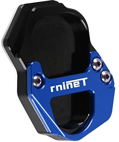 SDCVRE Für BMW R NineT 5 Pure Racer Scrambler Urban G/S RNINET Motorrad CNC Ständer Fuß Seitenständer Verlängerung Pad Stützplatte Vergrößern Ständer (Color : Blue)