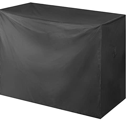 Kingsleeve® Abdeckung Bierzeltgarnitur mit Lehne 180x82x135 cm Oxford UV-Beständig Staub- Winddicht Kordelzug Biertischgarnitur Gartenmöbel Hülle Plane