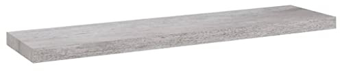 vidaXL Scaffale a Parete Grigio Cemento 90x23,5x3,8 cm in MDF