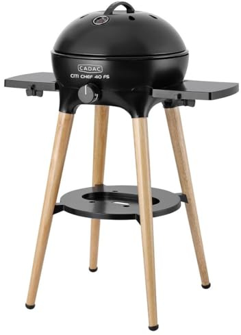 CADAC Citi Chef 40 30mBar - Grils en plastique - Acier - Bois - Gaz - Bois - Noir - Barbecue