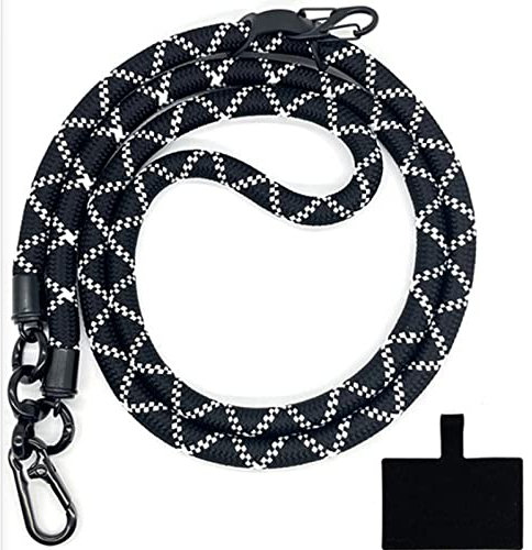 HIRANE Thick Rope Cell Phone Lanyard Spacer, Anti Theft Phone Strap, Adjustable Crossbody Phone Strap, Universal Crossbody Patch Phone Lanyards, for All Smartphone (30)