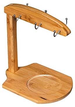 luckxuan Kaffeetassenhalter Becher Halter Rack Holz Lagergestell Glasschalenhalter Küche Aufbewahrung Kaffeetasse Halter Getränkehalter/Tassenhalter