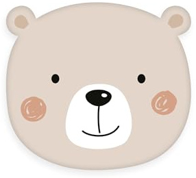 Herding babybest Little Bear Konturenkissen, ca. 36 x 33 cm, Polyester, Formkissen