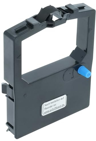 vhbw Ruban encreur compatible avec OKI Microline 100, 120, 182 Plus, 182, 182 T, 172, 180 imprimante matricielle ou de reçus - noir