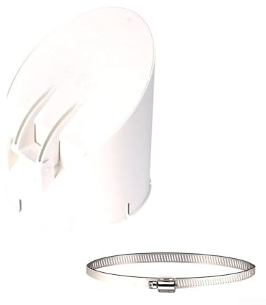 Scarico a pavimento, valvola anti-riflusso a chiusura automatica, tubo di drenaggio in PVC, scarico a pavimento, copertura anti odore per tubi di drenaggio all'aperto(50)