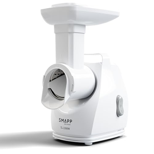 Smapp Grinder Machine With Shredder 490-81BIA, Unisex meat grinder, White, One size EU