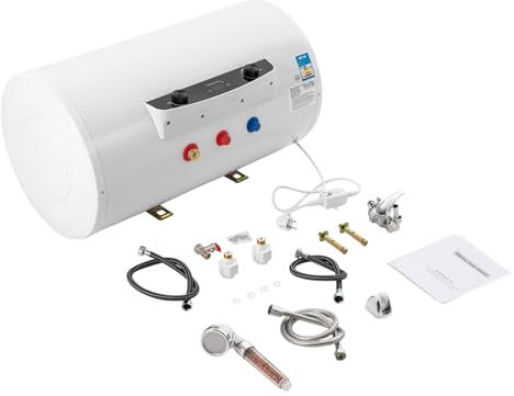 Riscaldatore istantaneo da 220 V, serbatoio dell'acqua elettrico da 50 l/120 l, caldaia orizzontale, scaldabagno elettrico, scaldabagno a parete, bollitore con doccetta (120 l)