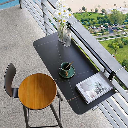 Generico Tavolino Pieghevole da Esterno, Tavolo da Balcone sospeso, Tavolo Pieghevole da Balcone sospeso con ringhiera, Tavolo da Balcone sospeso con ringhiera, Tavolo Pieghevole da Balcone