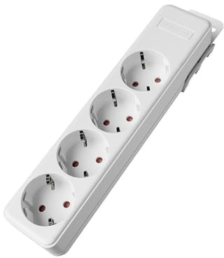 Braytron Mehrfachsteckdose 4-Fach ohne Kabel, ohne Schalter, 3680W, Kindersicherung, Steckdosenleiste für individuelle Installation mit Clip-System