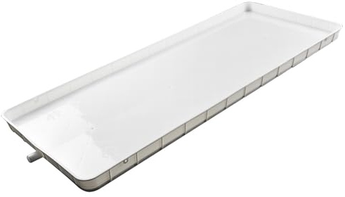 BeiJingYZ Recoge Agua Aire Acondicionado, Bandeja de Drenaje Universal de Plástico con Tubo de Agua, Accesorios Aire Acondicionado para Split Interior/Exterior(81 * 33cm/31.2 * 13in)