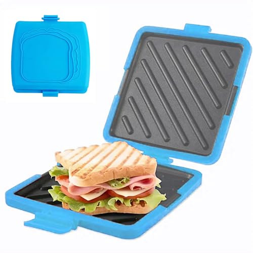 Macchina Per Sandwich – Silicone Resistente Al Calore 16x16,5x3 Cm | Pressa Per Grigliare Formaggio Tostato E Snack Per Uso Domestico, In Appartamento, In Dormitorio, Per Feste E Viaggi