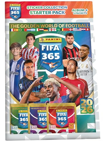 Panini FIFA 365 2026 Collection d'autocollants – Kit de démarrage