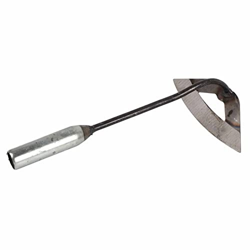 Azada Hueca de Acero Inoxidable para jardín, Herramienta Manual para desherbar y desherbar, rastrillo para Plantar Verduras, para el hogar, la Granja y el jardín.
