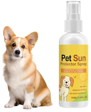Hundesonnencreme Spray Nicht klebend Feuchtigkeitsspendend Wasserfest | Hunde Sonnenspray für den Körper, , Sommer, Outdoor, Park, Reisen