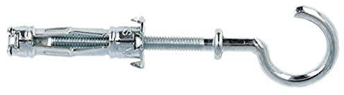 Molly M16005-XJ - Tacos metálicos de expansión con gancho M5, gris, set de 5 unidades