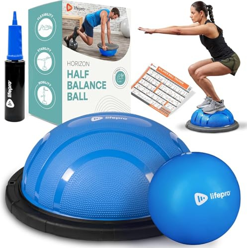 LifePro Horizon Half Balance Ball Trainer with 440 lb Capacity | Stability Ball for Home Gym & Physical Therapy | Full-Body Training Equipment for Core Strengthening