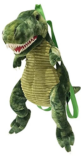 3D Dinosaurier Rucksack Kuscheltier Kinder Niedlichen Tier Rucksack Tyrannosaurus Rex Plüsch Kinderrucksack Kleinkind Dinosaurier Tasche Cartoon Plüschrucksack für Mädchen Jungen Kreative Geschenke